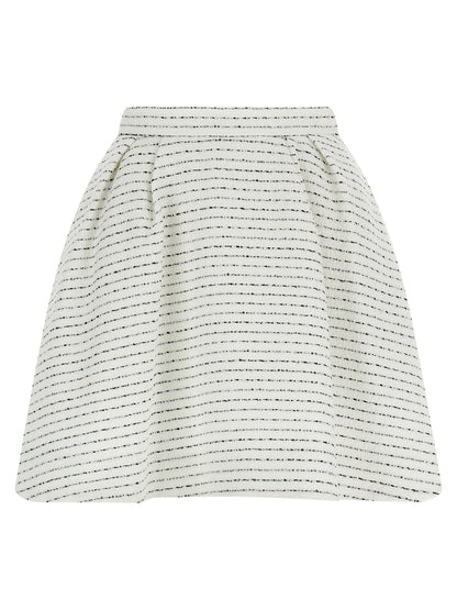 White Polyamide Long Skirt