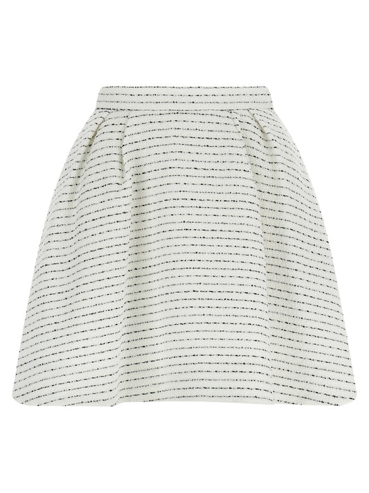 White Polyamide Long Skirt