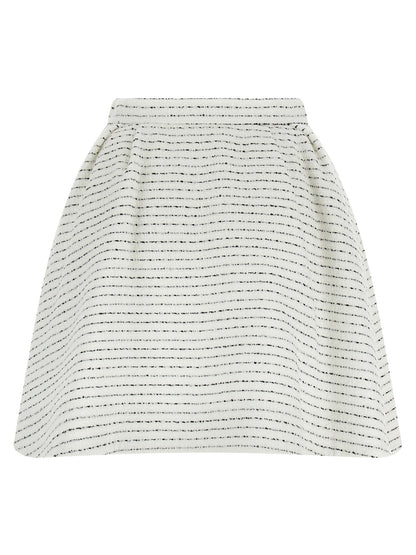 White Polyamide Long Skirt