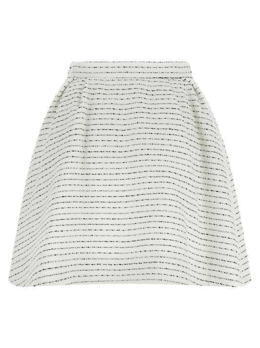 White Polyamide Long Skirt