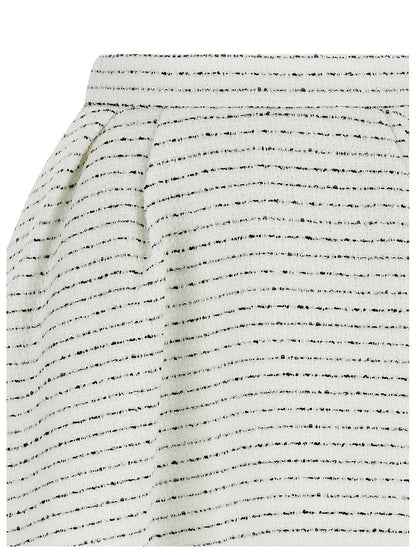 White Polyamide Long Skirt