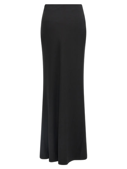 Black Virgin Wool Mini Skirt