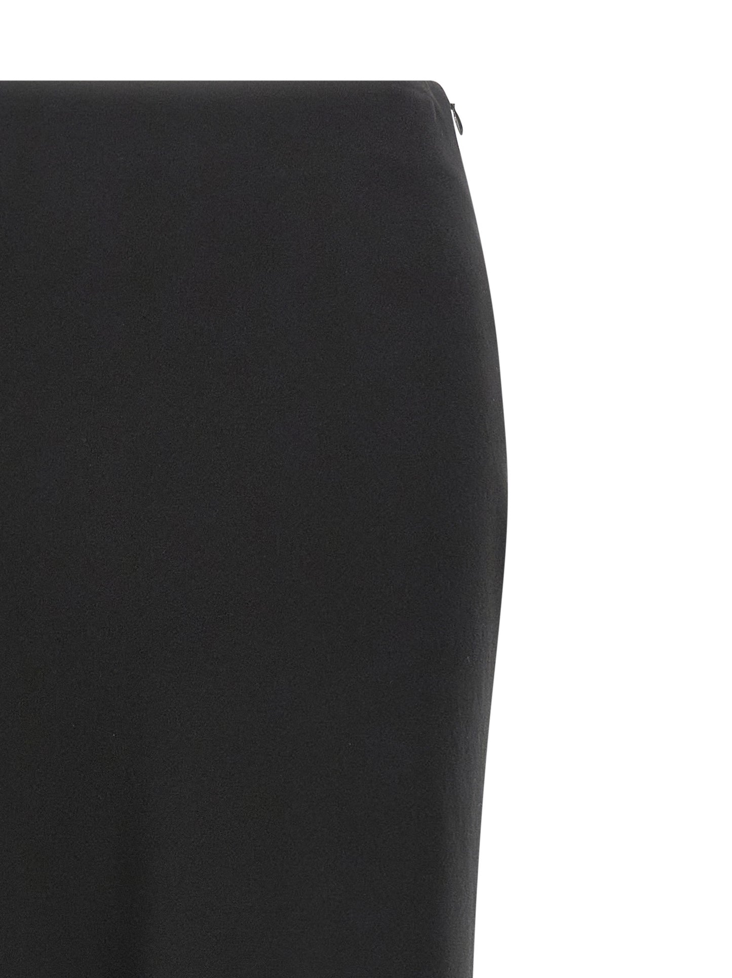 Black Virgin Wool Mini Skirt