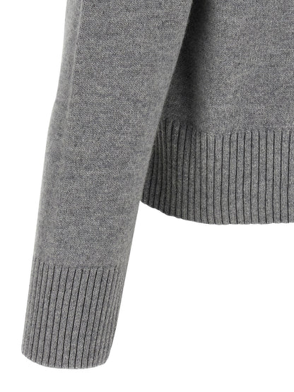 Gray Wool Cardigan