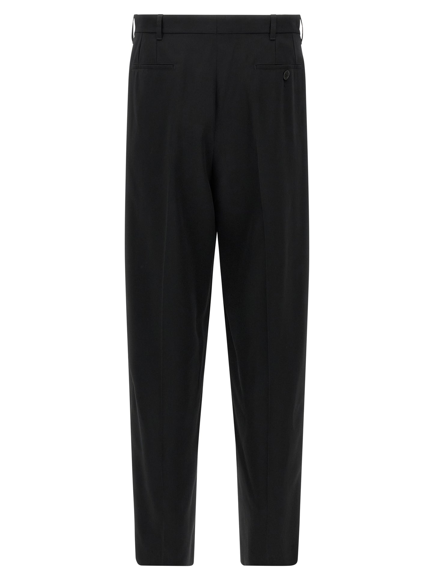 Black Virgin Wool Dress Pants