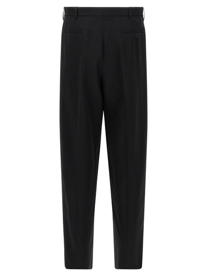 Black Virgin Wool Dress Pants