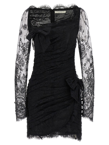 Black Organic Cotton Short Dress