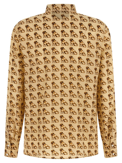 Beige Silk Blouse