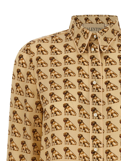 Beige Silk Blouse