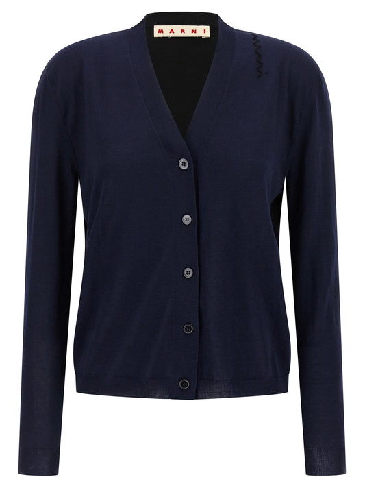 Multicolor Virgin Wool Cardigan