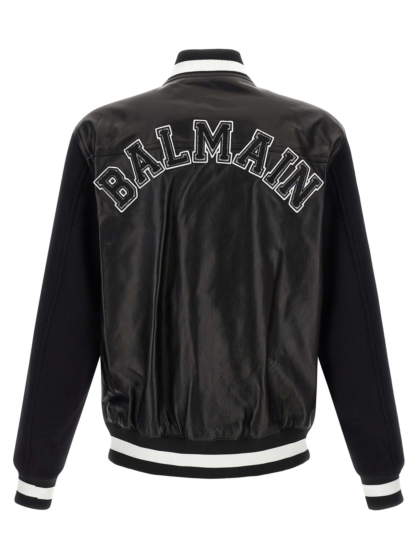 Bicolor Lamb Leather Leather Jacket