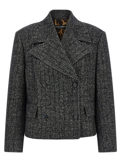Bicolor Elastane Blazer