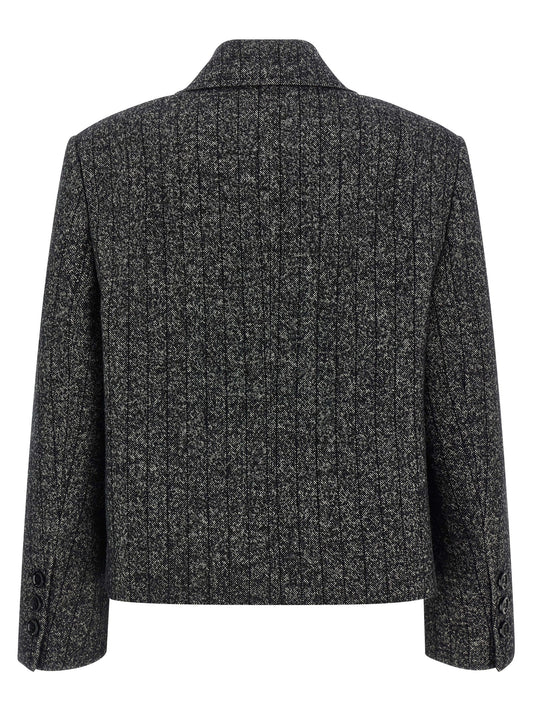 Bicolor Elastane Blazer