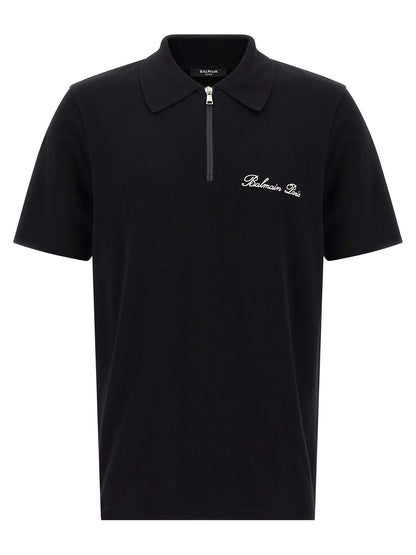 Bicolor Cotton Polo Shirt