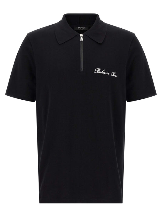 Bicolor Cotton Polo Shirt