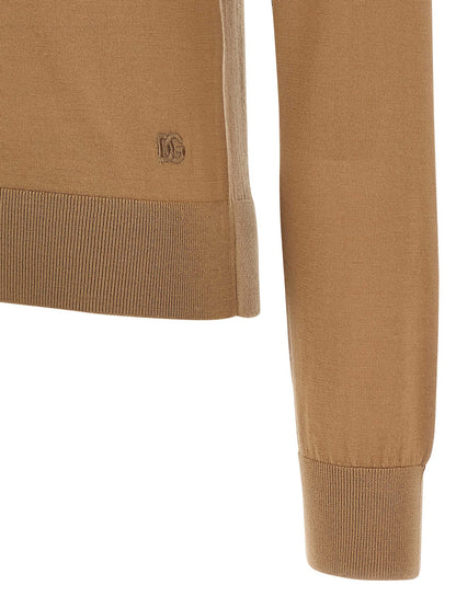 Beige Cashmere Cardigan