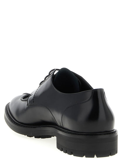 Black Calfskin Oxfords And Derbies