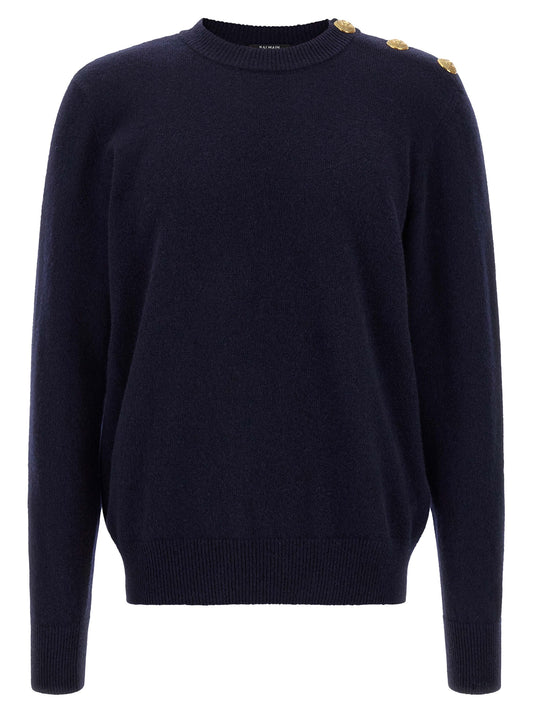Blue Cashmere Cardigan