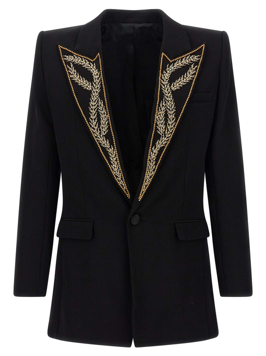 Black Viscose Blazer