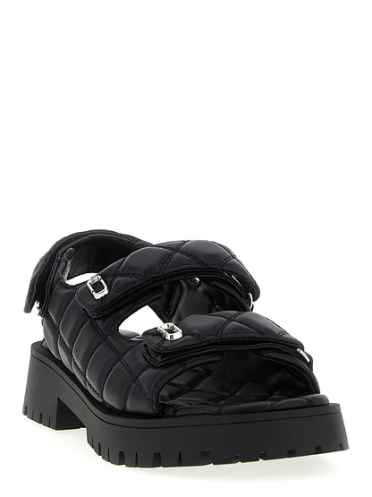 Black Lamb Leather Mid Heel Pumps