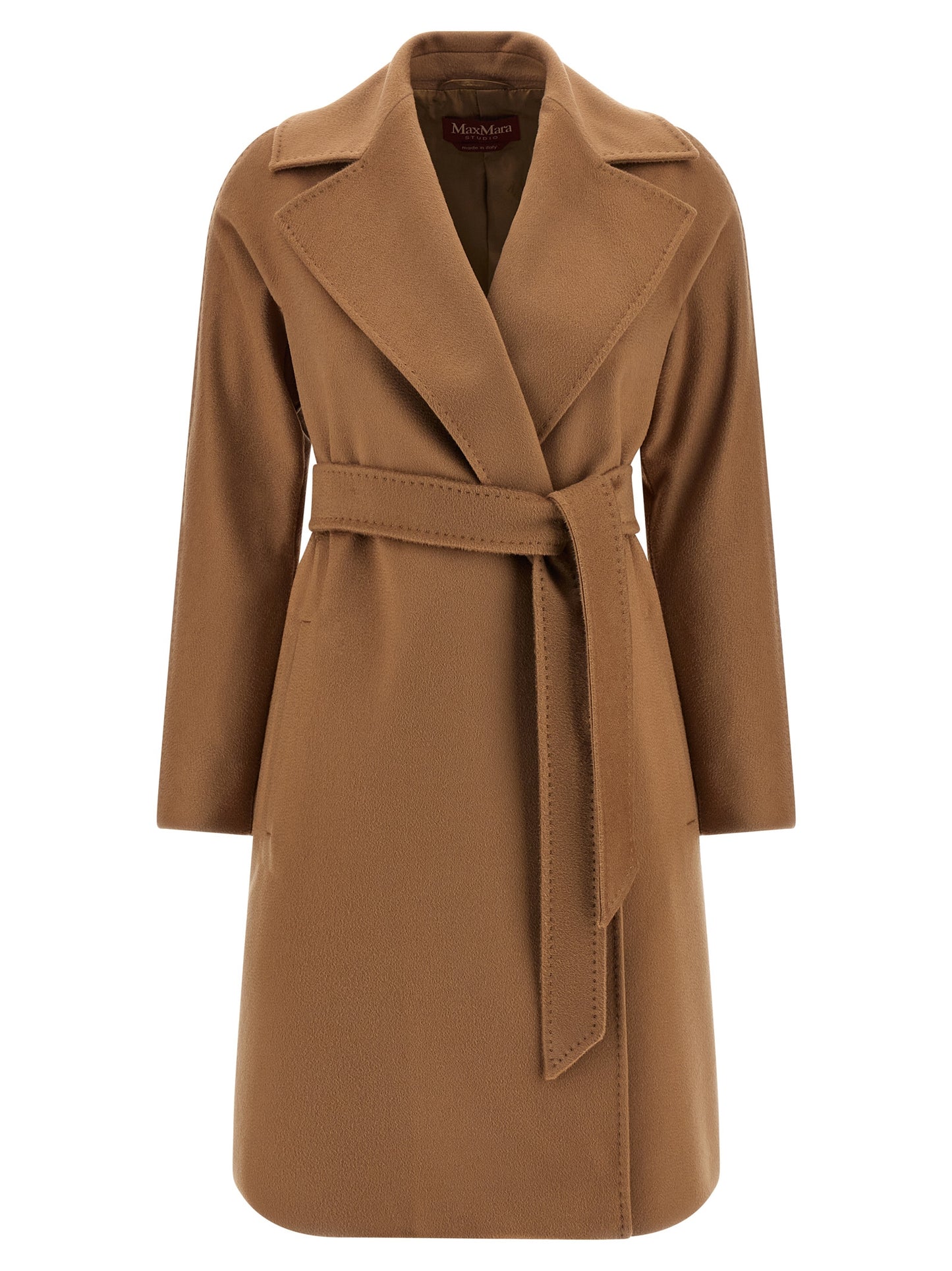 Brown Virgin Wool Coat