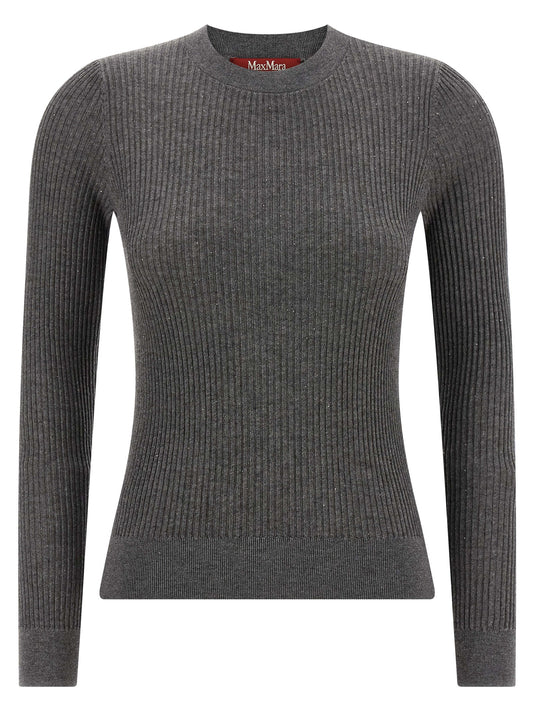 Gray Silk Cardigan