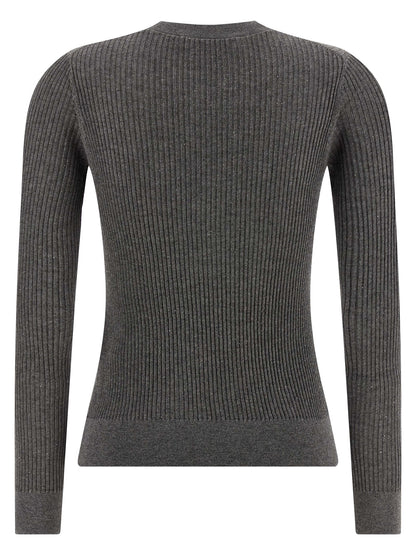 Gray Silk Cardigan
