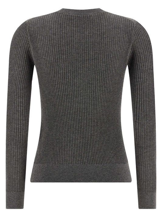 Gray Silk Cardigan