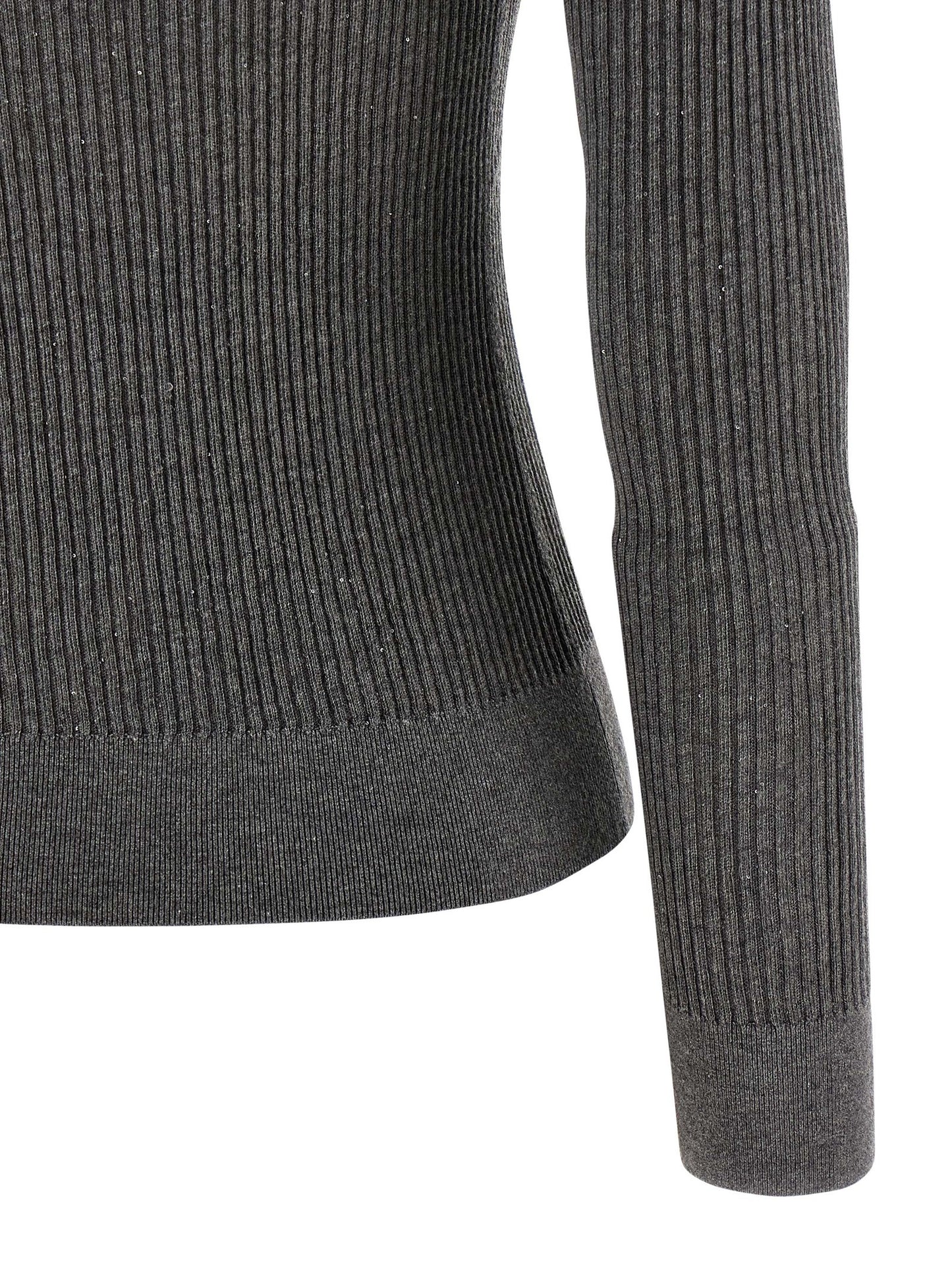 Gray Silk Cardigan