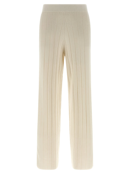 White Cashmere Joggers (Workout Pants)