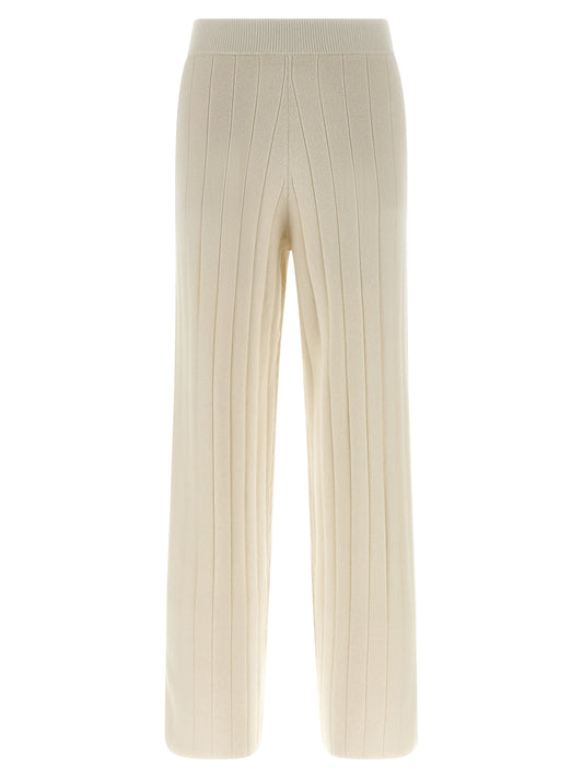 White Cashmere Joggers (Workout Pants)
