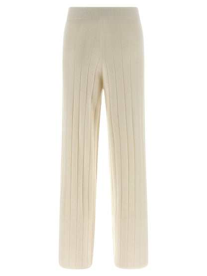 White Cashmere Joggers (Workout Pants)