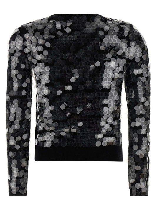 Black Virgin Wool Cardigan