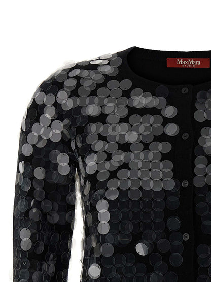 Black Virgin Wool Cardigan