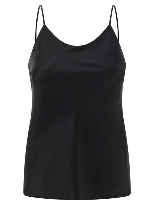 Black Silk Tank Tops
