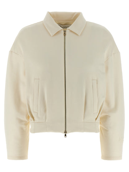 White Silk Sweatshirt