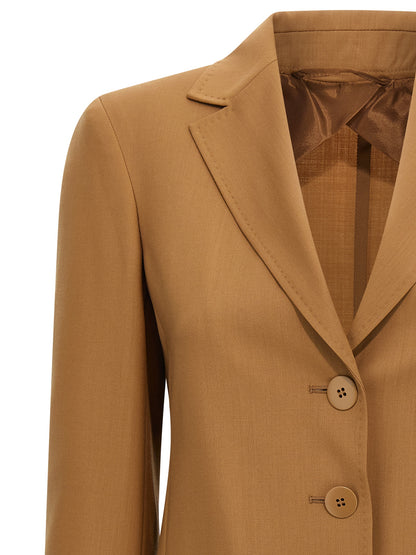Brown Virgin Wool Blazer
