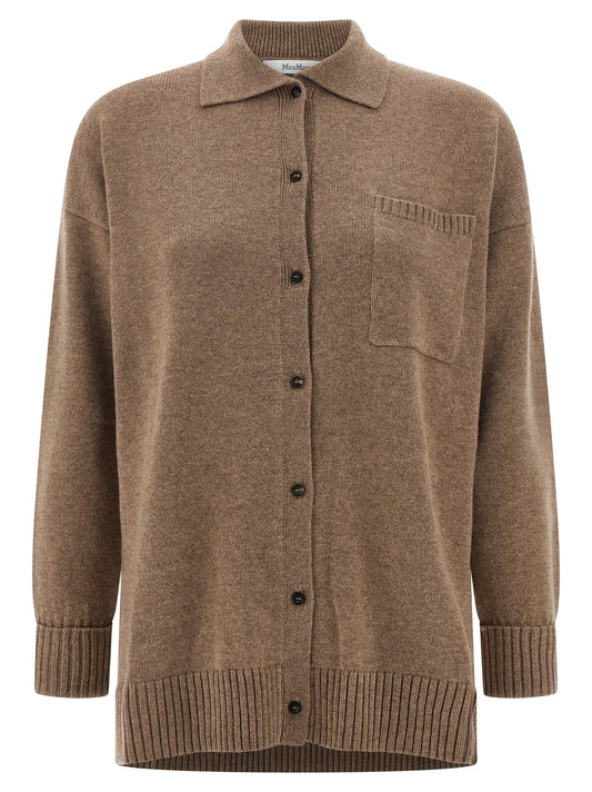 Brown Cashmere Cardigan