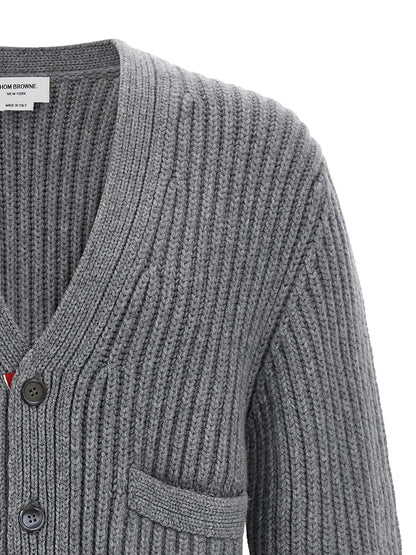 Gray Cashmere Cardigan