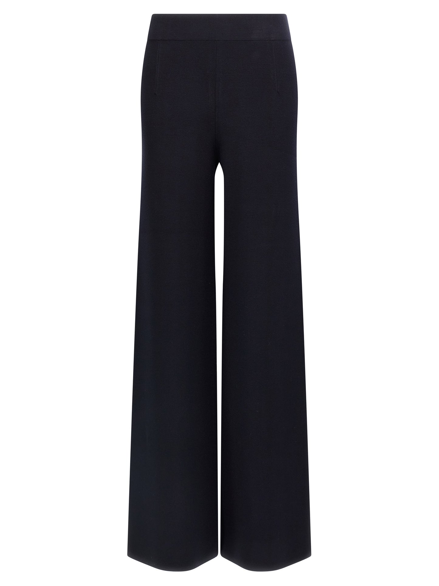 Blue Viscose Casual Pants