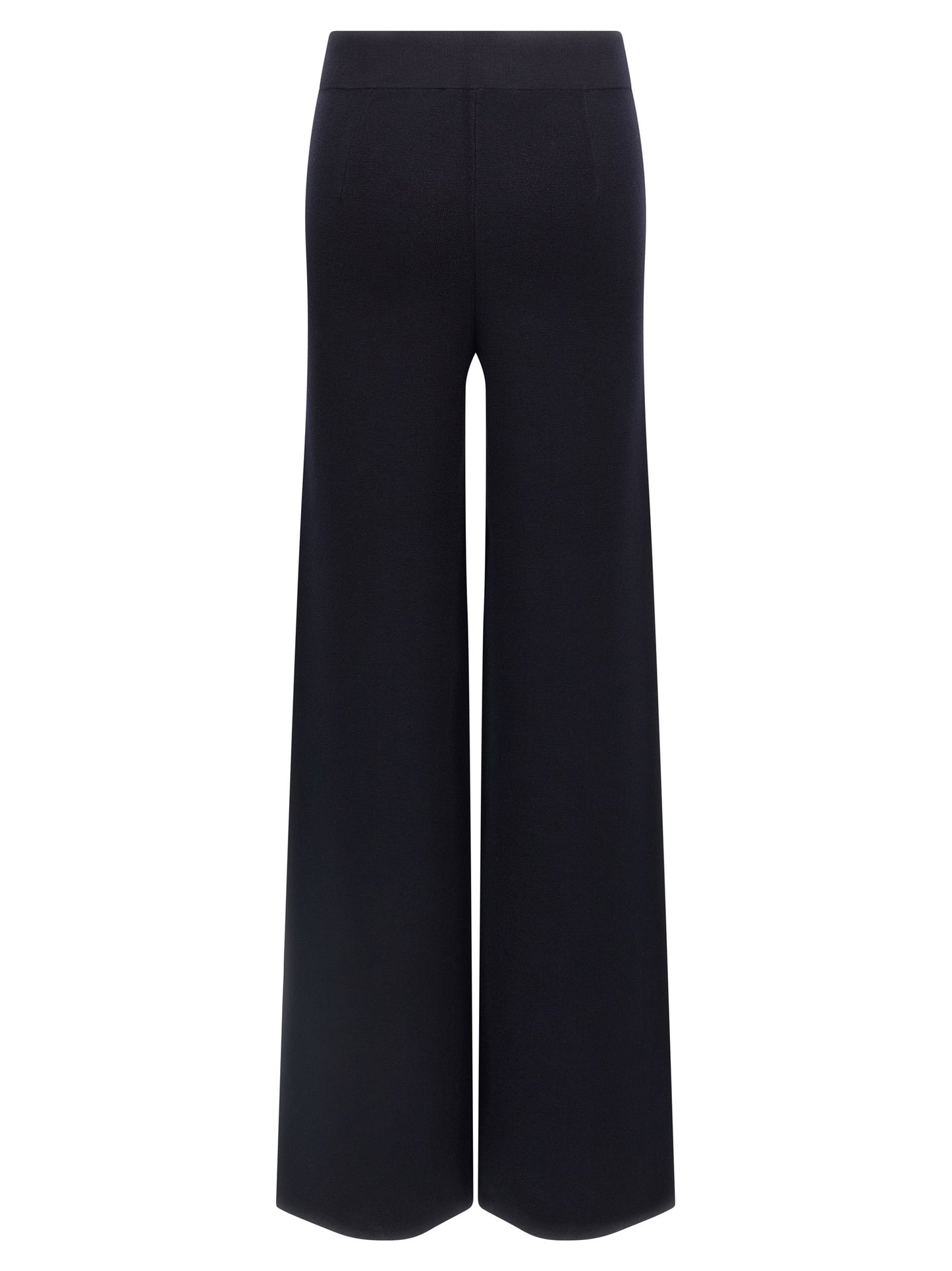 Blue Viscose Casual Pants