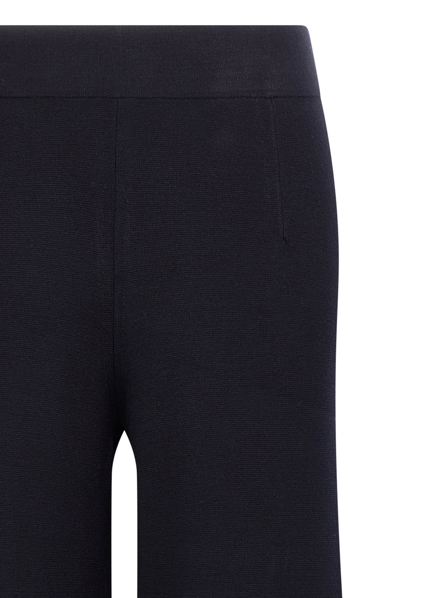 Blue Viscose Casual Pants