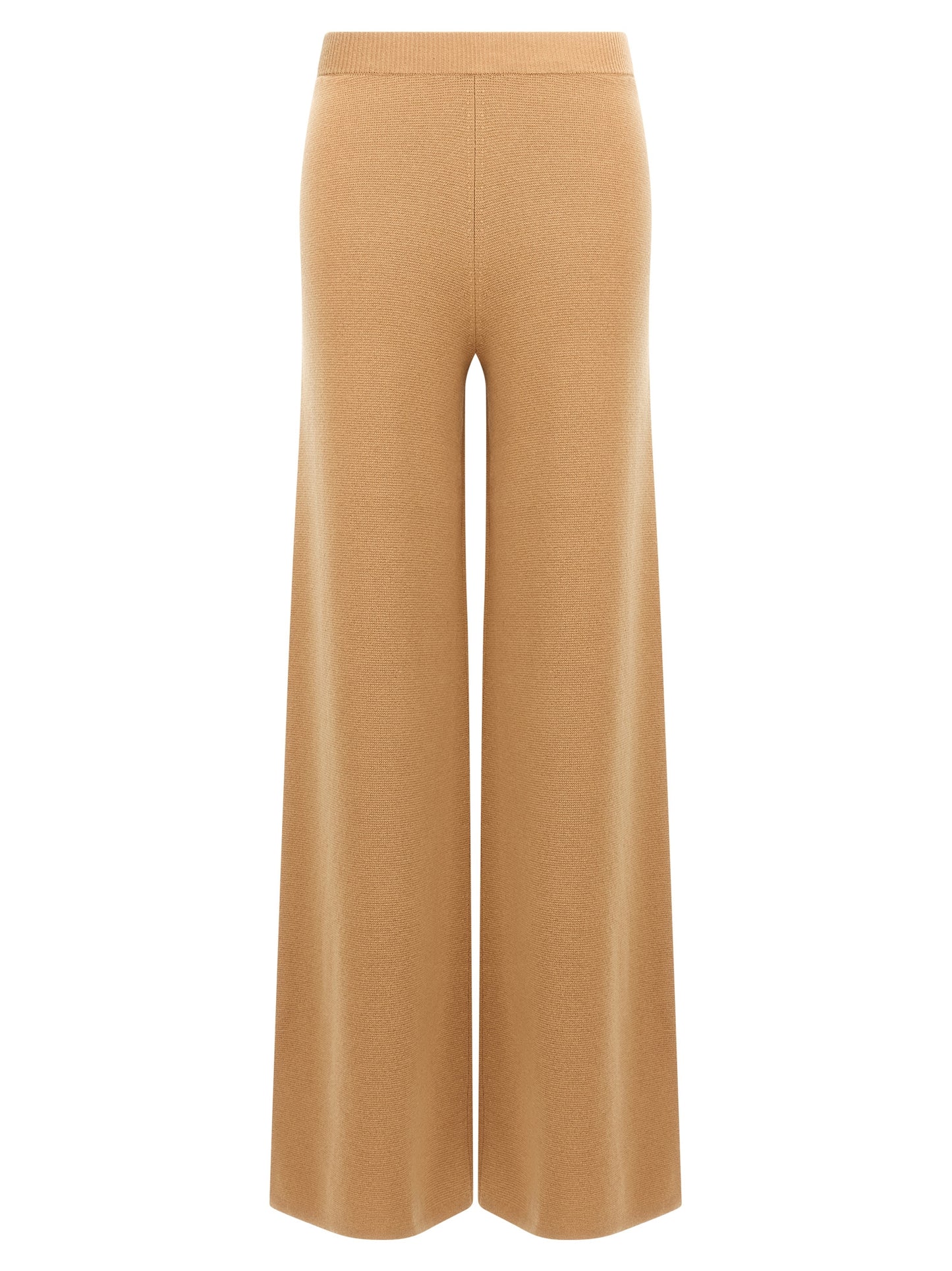 Brown Wool Casual Pants