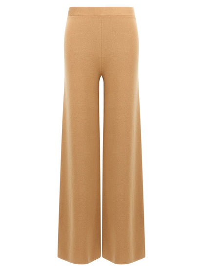 Brown Wool Casual Pants