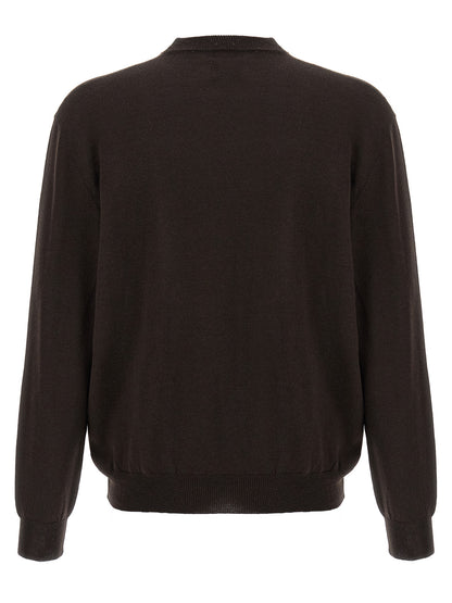Brown Wool Cardigan