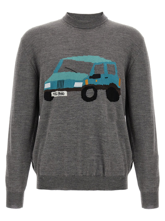 Gray Wool Cardigan