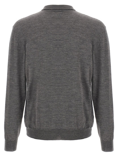 Gray Wool Cardigan