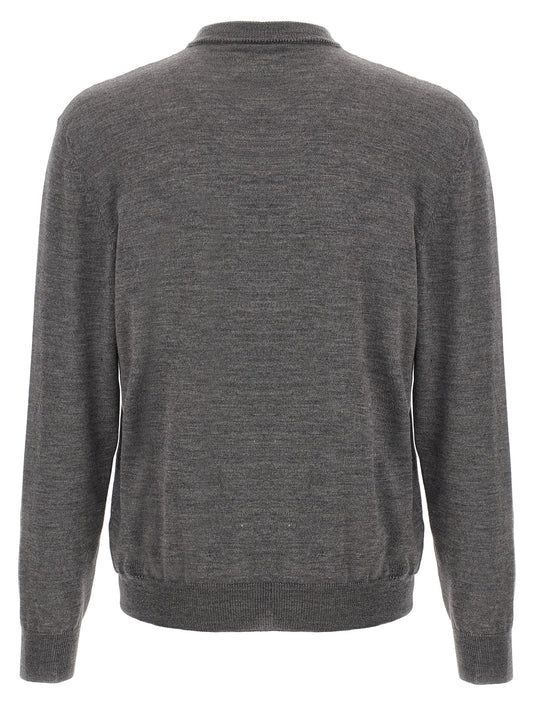Gray Wool Cardigan