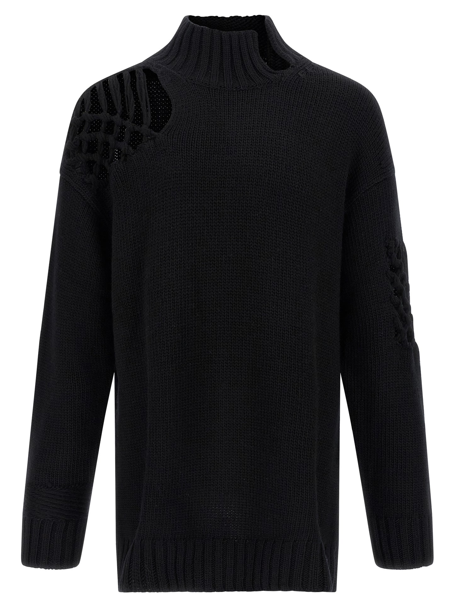 Black Wool Cardigan