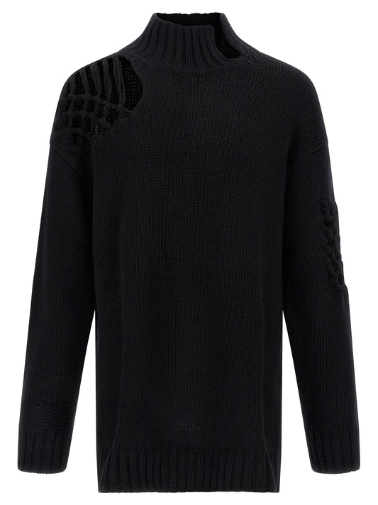 Black Wool Cardigan
